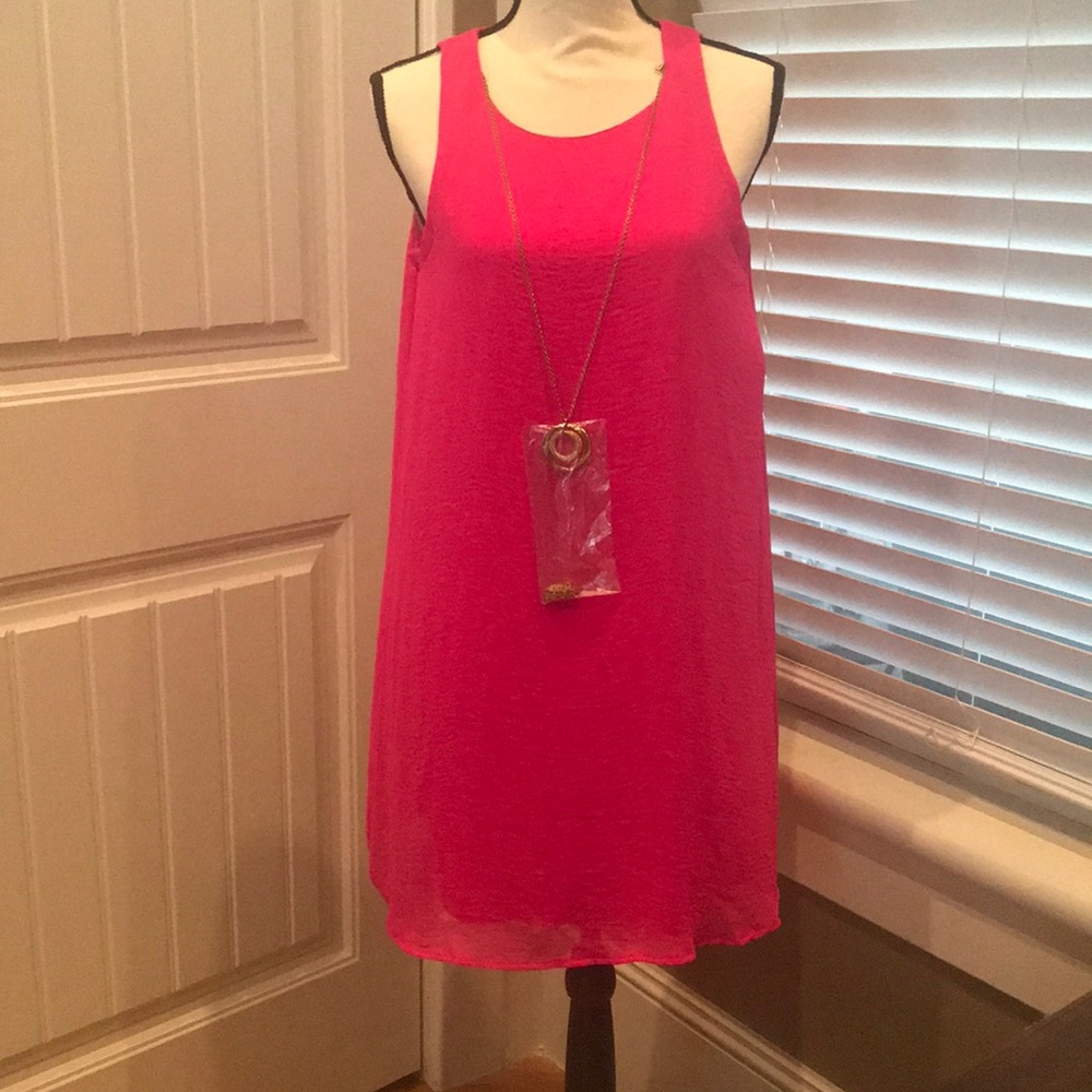 Bright pink summer dress!